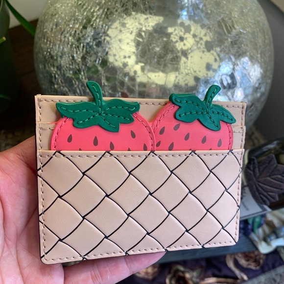 kate spade Accessories - Authentic Kate Spade leather Strawberries card cs